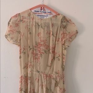 Reformation long floral dress